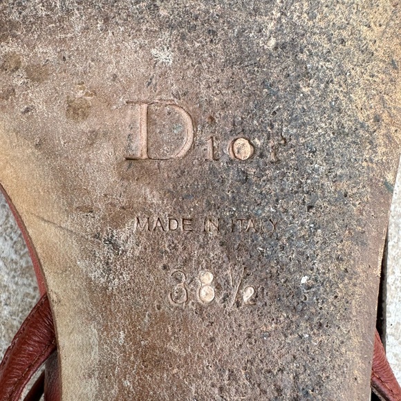 CHRISTIAN DIOR DESIGNER SHOES FOR WOMEN DIOR ALLEGRIA SANDAL FLAMENCO - Picture 16 of 16